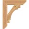 Ekena Millwork Merced Slat Smooth Bracket, Western Red Cedar, 3 1/2"W x 18"D x 22"H BKT04X18X22MRC06SWR - alternate 3